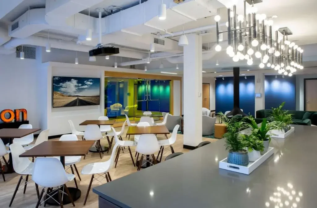 Venture Lane Boston, a dynamic coworking space supporting tech startups with innovative amenities.